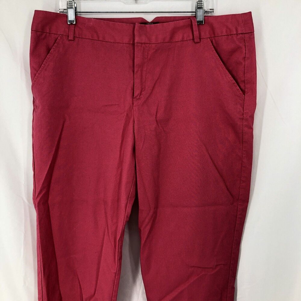 Merona Stretch Fit2 Pink Cropped Tapered Pants Sz 16 (38x27)